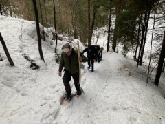 Aufstieg ohne Schneeschuhe ging gar nicht